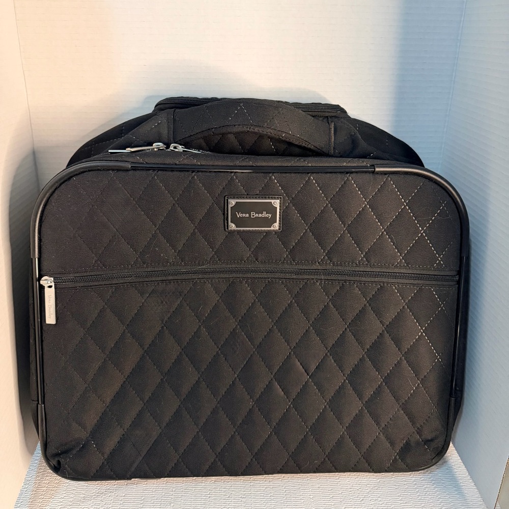 Vera Bradley Quilted Black Laptop Bag